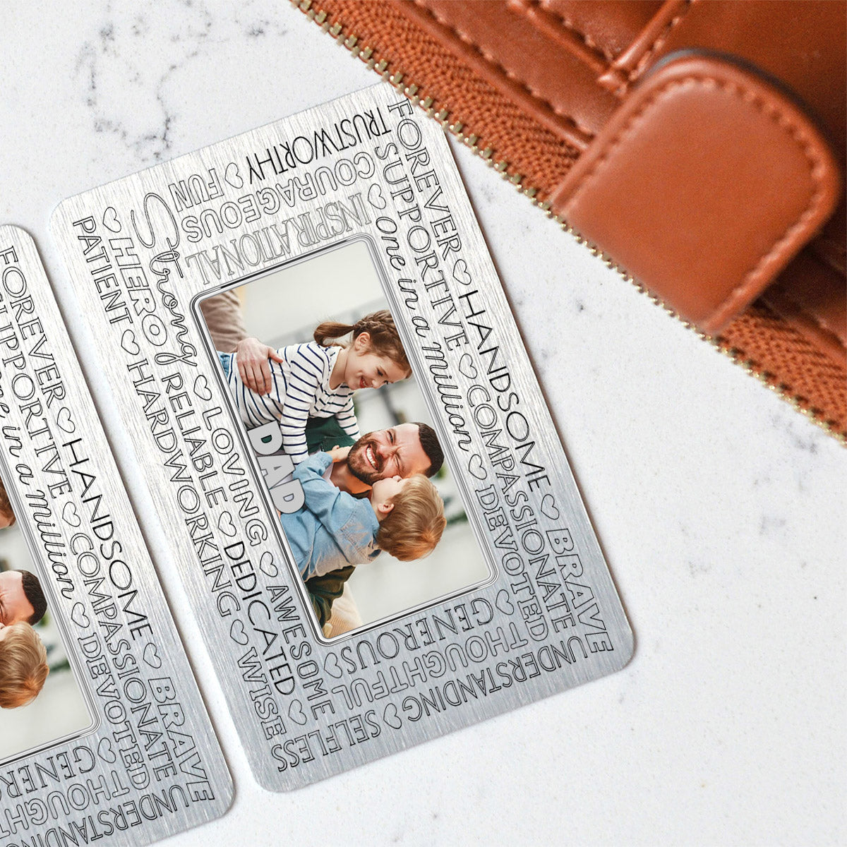 Father Forever - Personalized Father Wallet Insert Card