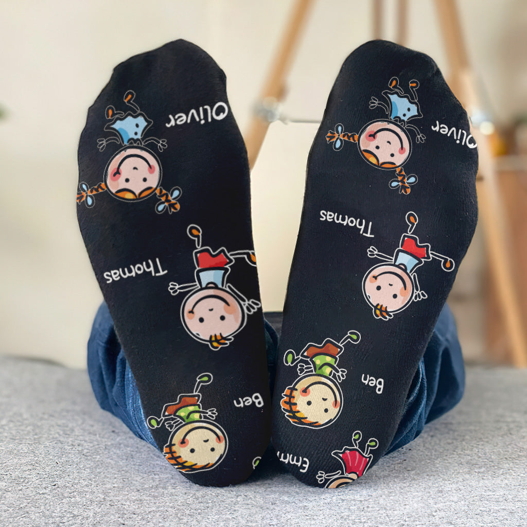 This Grandpa Belongs To - Personalized Grandpa Socks