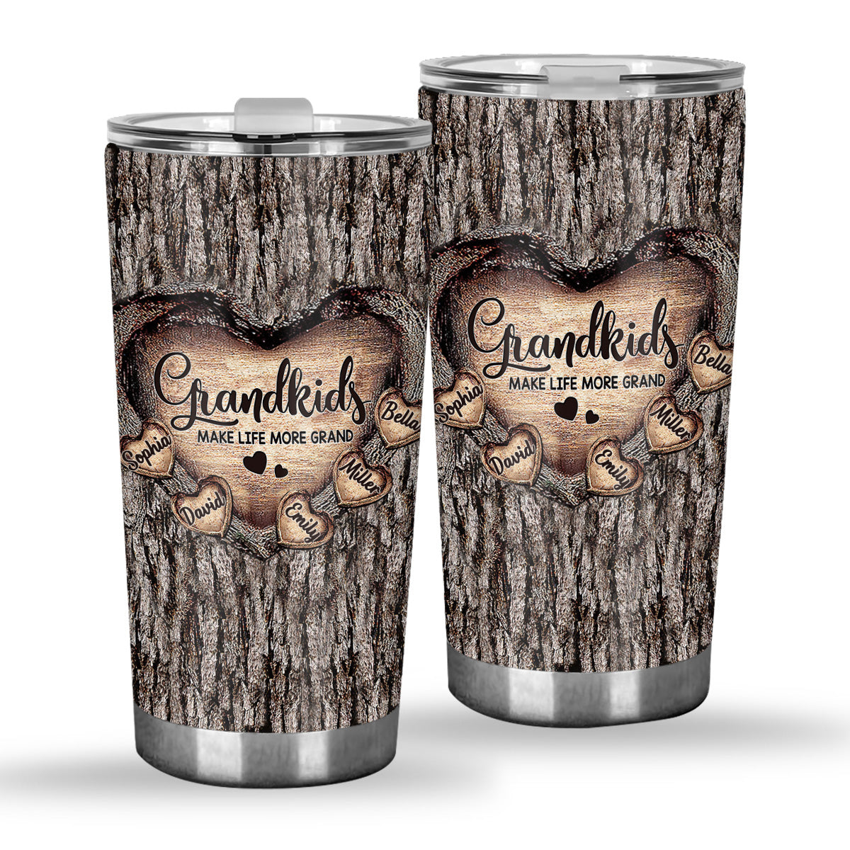 Grandma's Heart - Personalized Grandma Tumbler