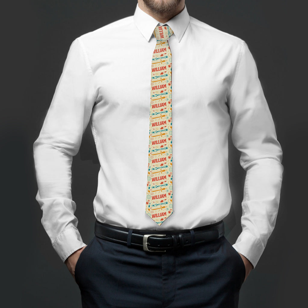 Cool Dungeon Dad - Personalized RPG Necktie