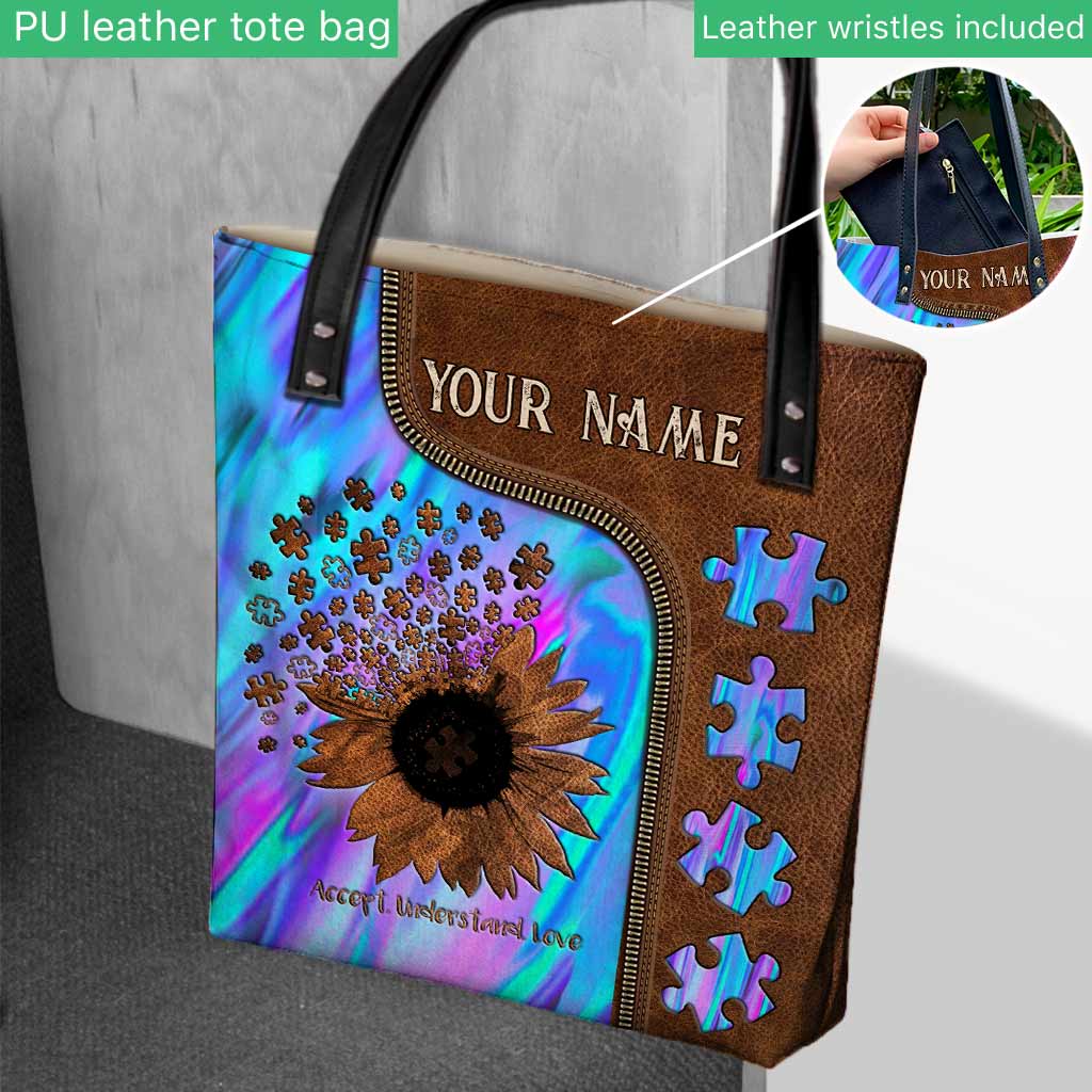 Accept Understand Love - Autism Awareness Personalized Tote Bag