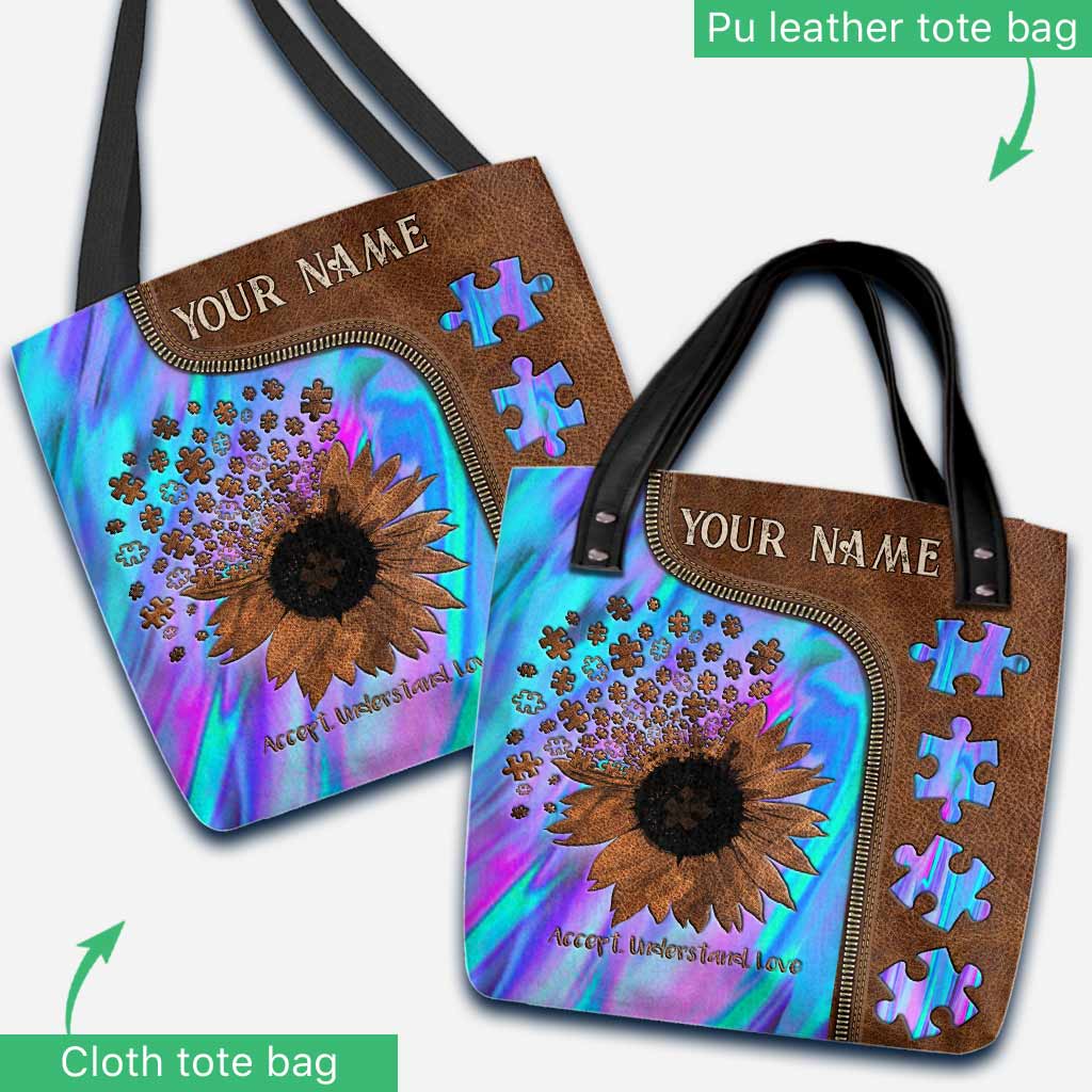 Accept Understand Love - Autism Awareness Personalized Tote Bag