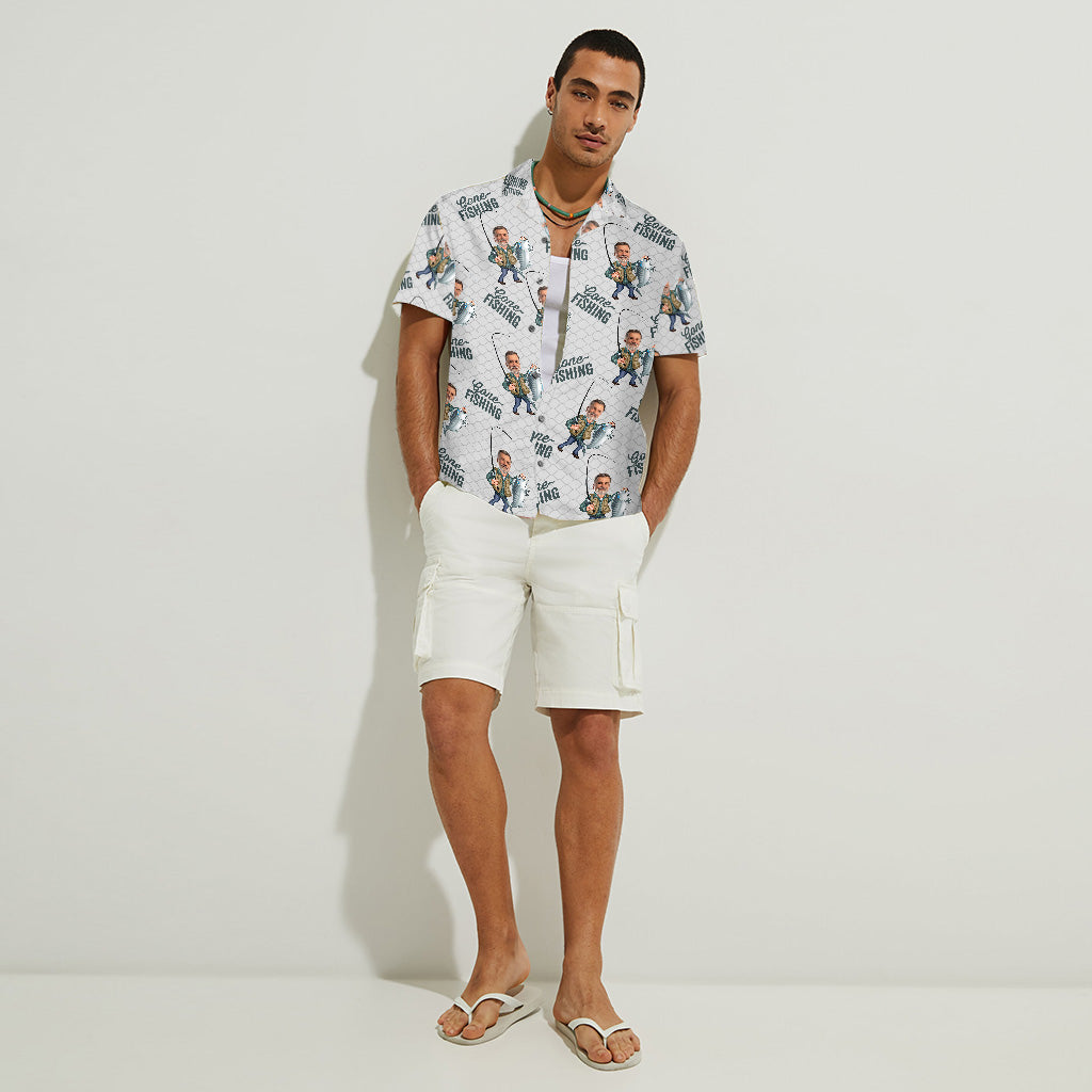 Gone Fishing - Personalized Fishing Hawaiian Shirt