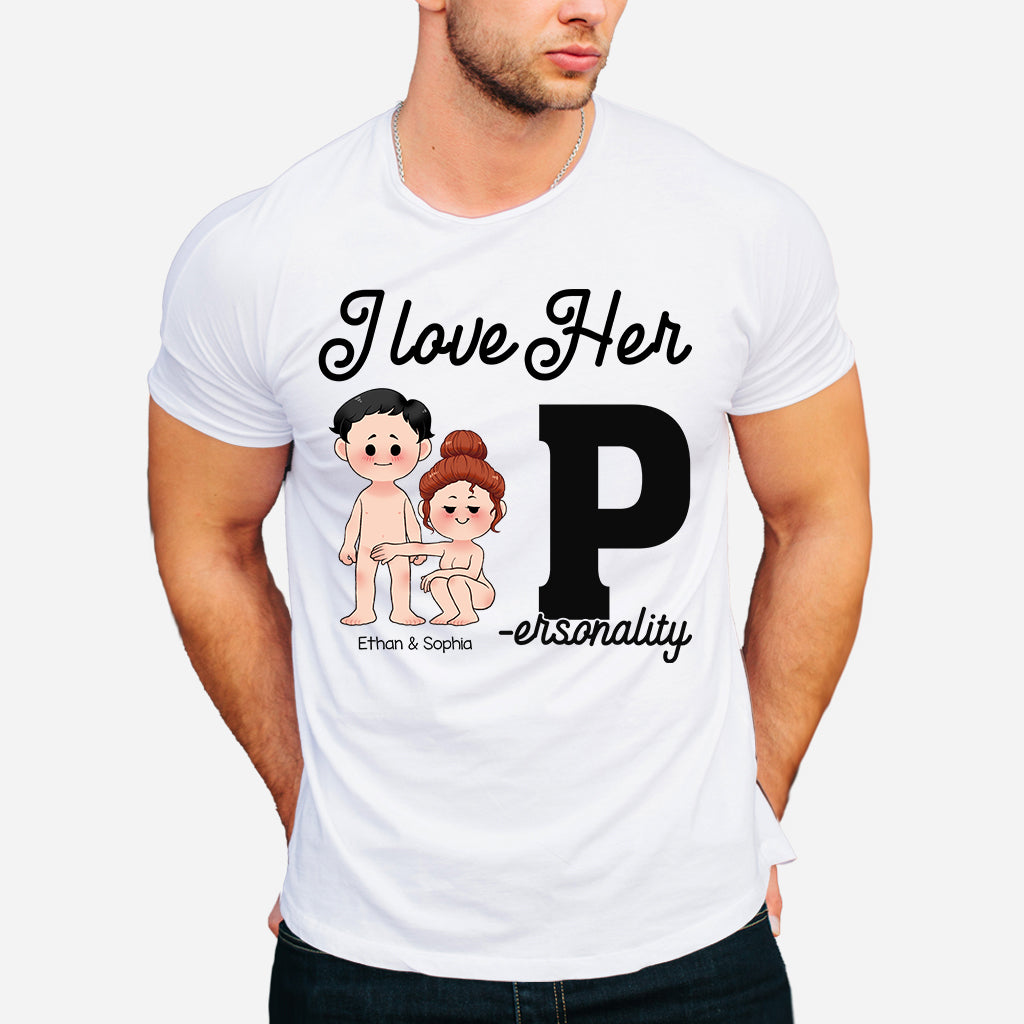 I Love His D I Love Her P - Personalized Couple T-shirt and Hoodie