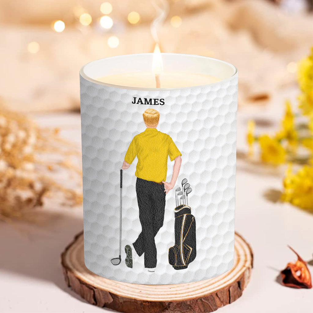 Smells Like The Masters - Personalized Golf Candle With Wooden Lid