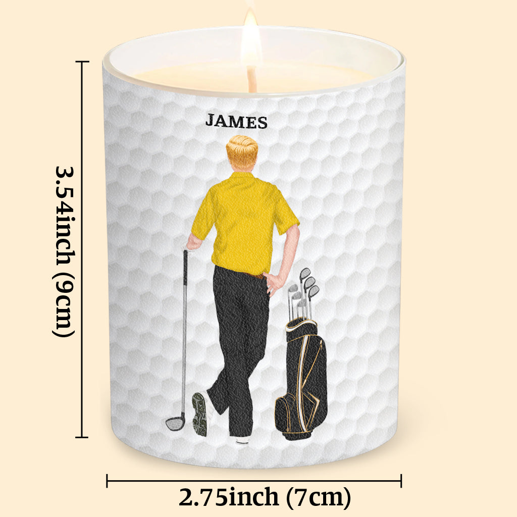 Smells Like The Masters - Personalized Golf Candle With Wooden Lid