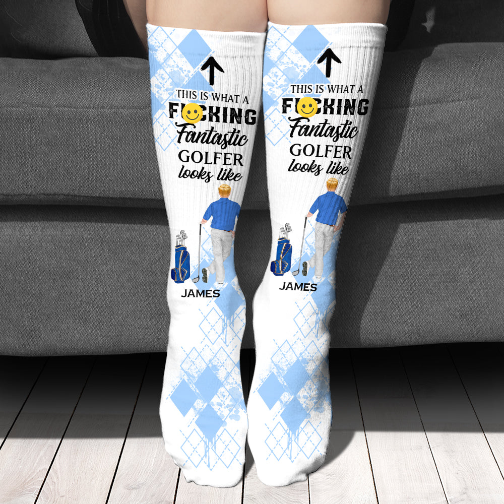 This Is What A Fantastic Golfer Looks Like - Personalized Golf Socks