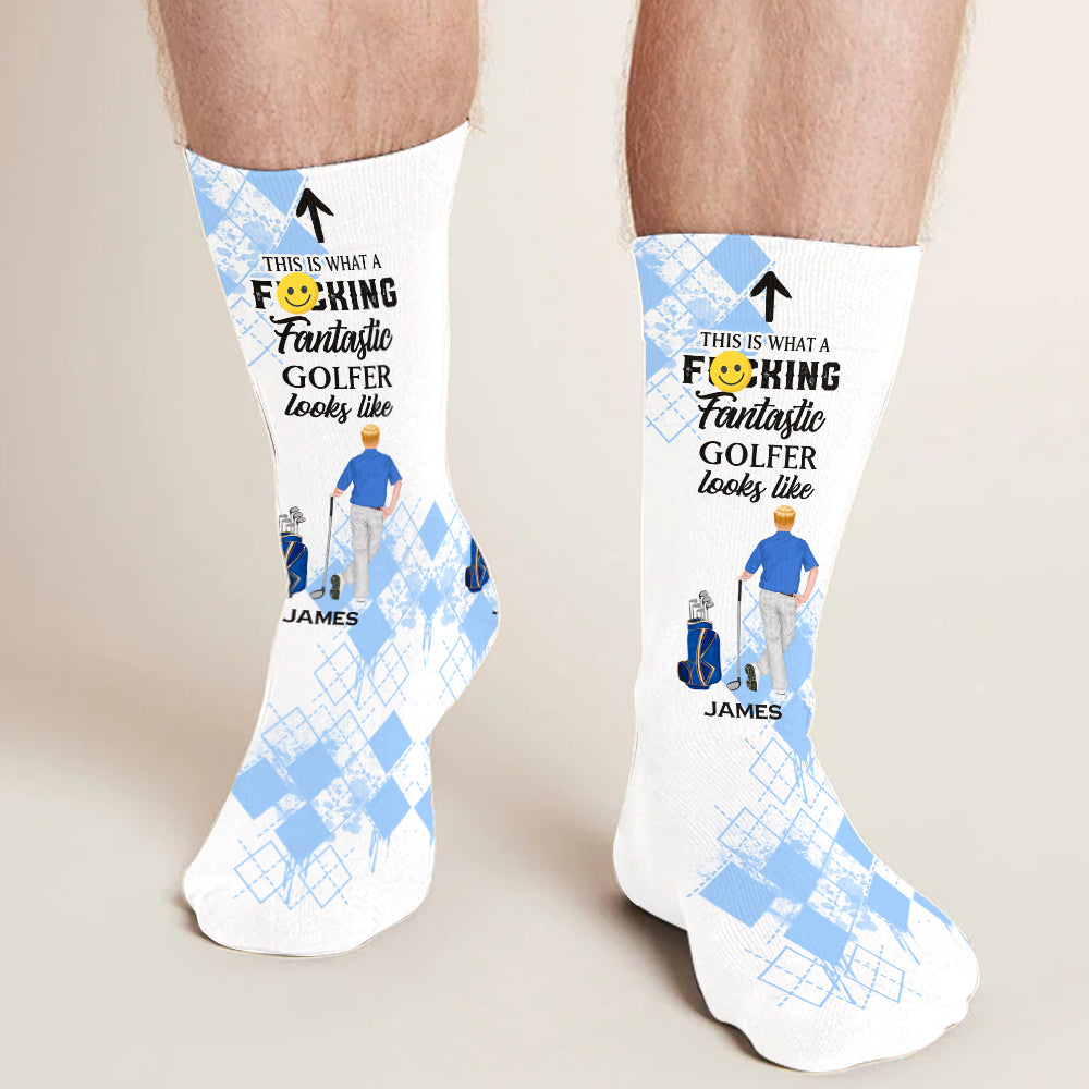 This Is What A Fantastic Golfer Looks Like - Personalized Golf Socks
