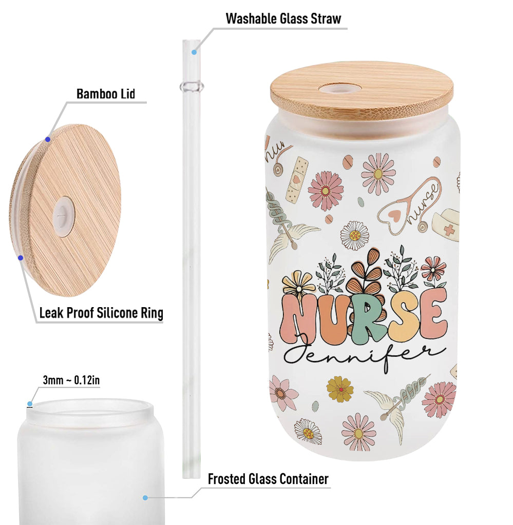 Nurse Life - Personalized Nurse Can Glass