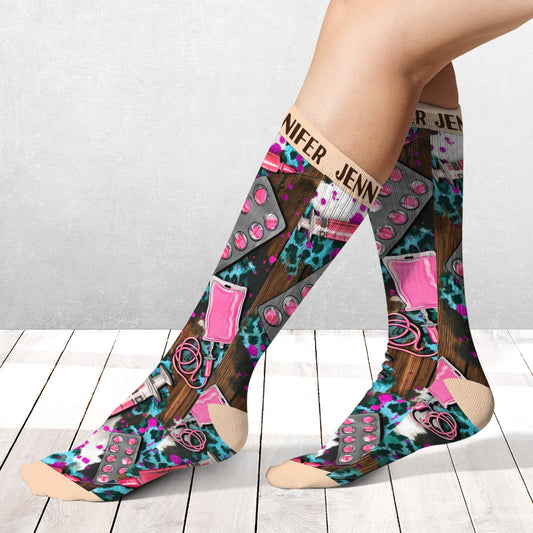 Nurse Life - Personalized Nurse Socks