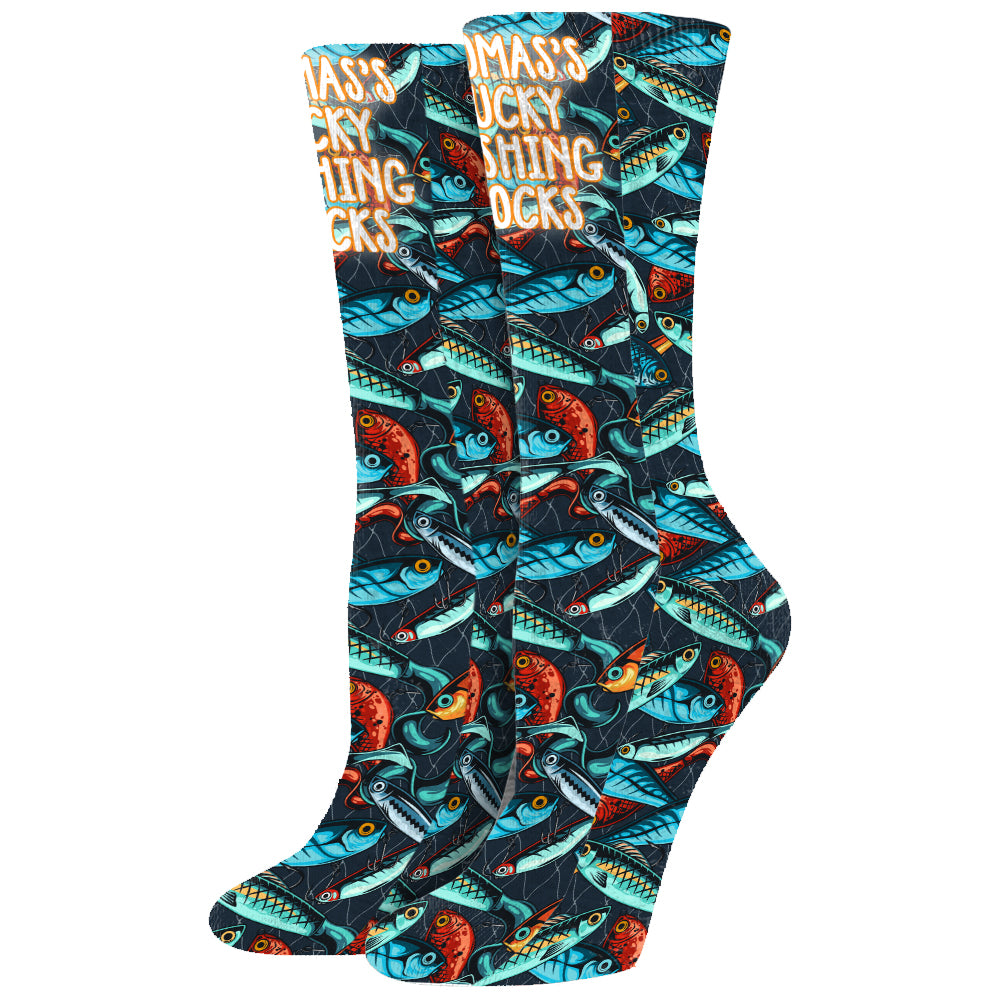 My Lucky Fishing Socks - Personalized Fishing Socks