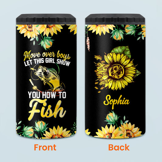 Move Over Boys - Personalized Fishing Can Cooler