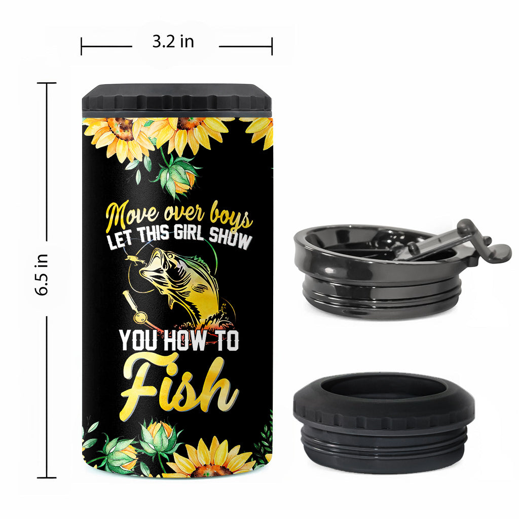 Move Over Boys - Personalized Fishing Can Cooler