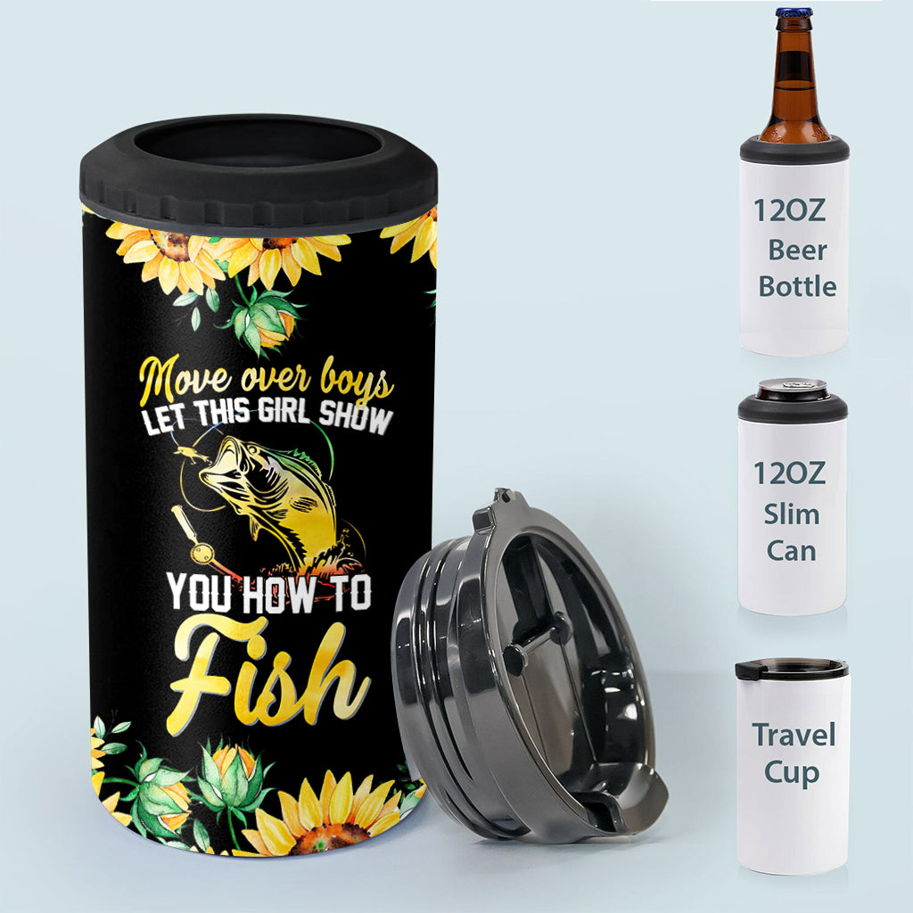 Move Over Boys - Personalized Fishing Can Cooler