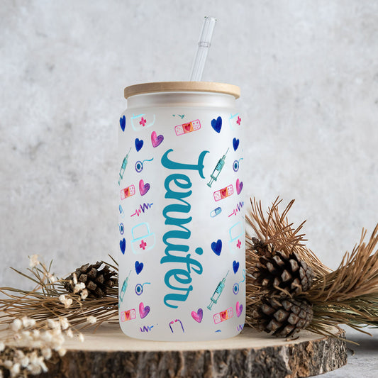 Nurse Life - Personalized Nurse Can Glass