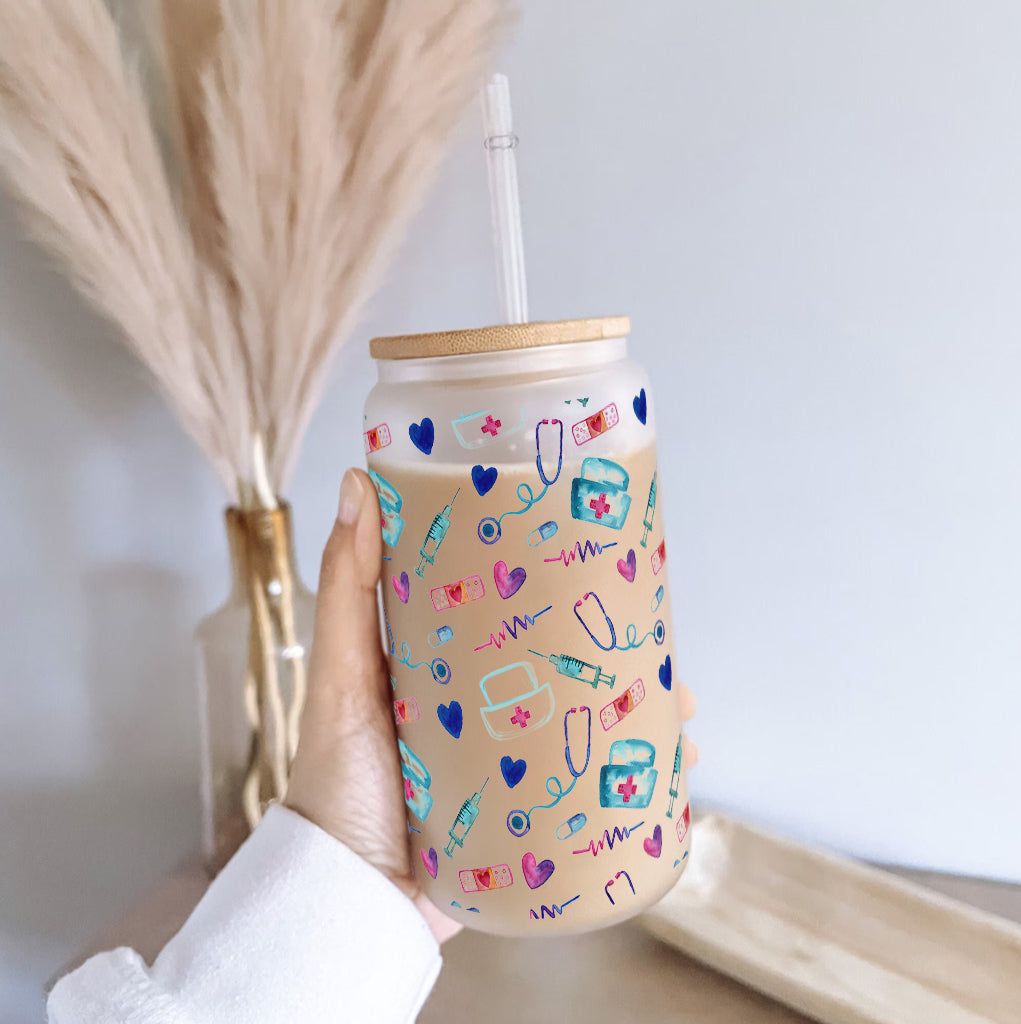 Nurse Life - Personalized Nurse Can Glass