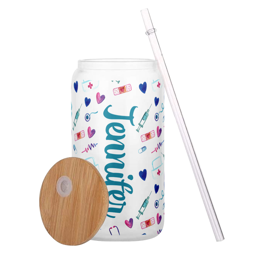 Nurse Life - Personalized Nurse Can Glass