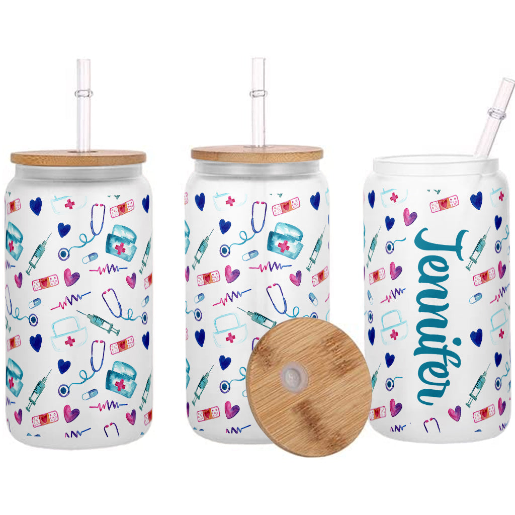 Nurse Life - Personalized Nurse Can Glass