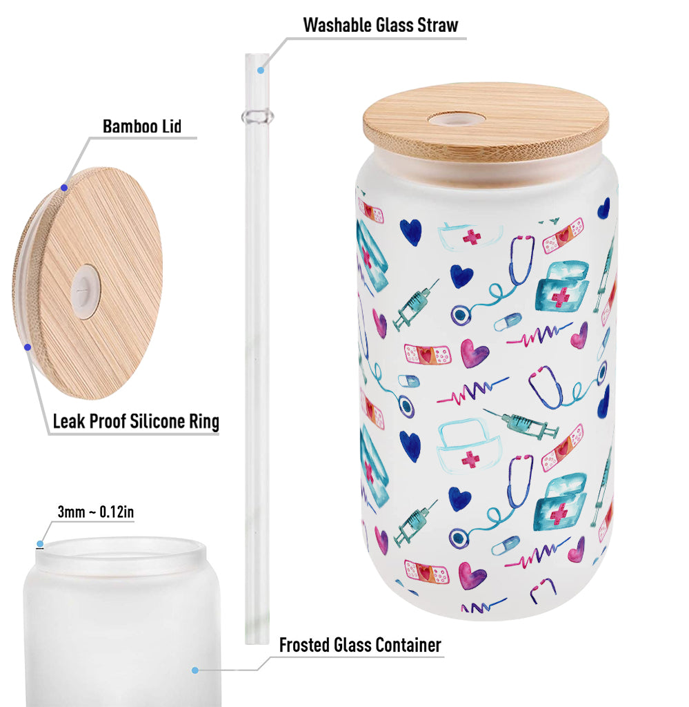 Nurse Life - Personalized Nurse Can Glass