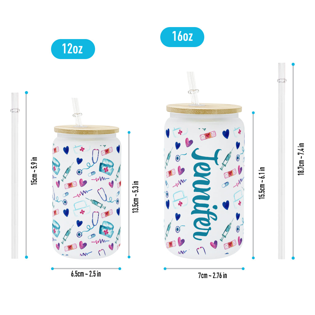 Nurse Life - Personalized Nurse Can Glass