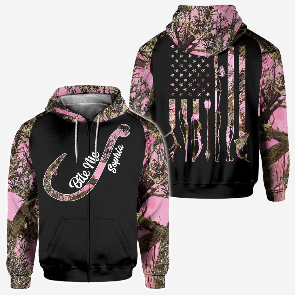 Fishing Girl - Personalized Fishing All Over Shirt