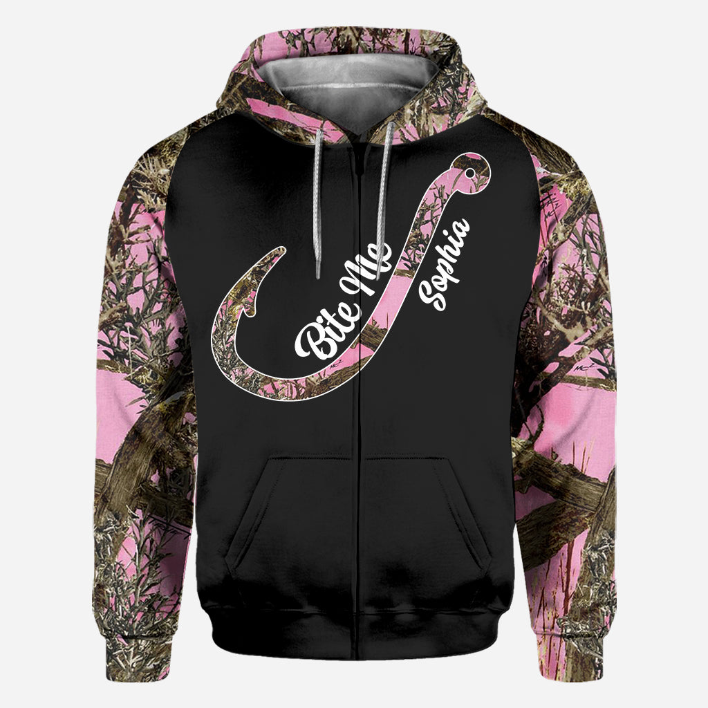 Fishing Girl - Personalized Fishing All Over Shirt