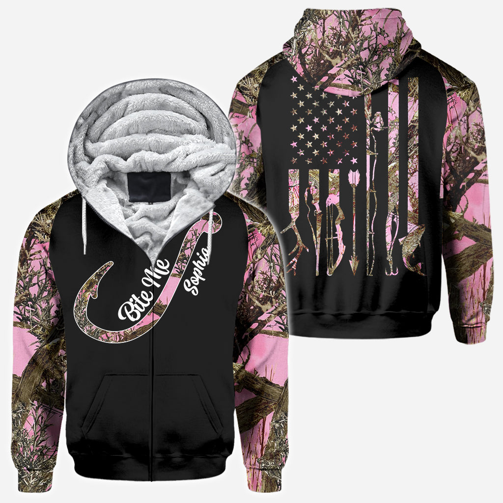 Fishing Girl - Personalized Fishing All Over Shirt