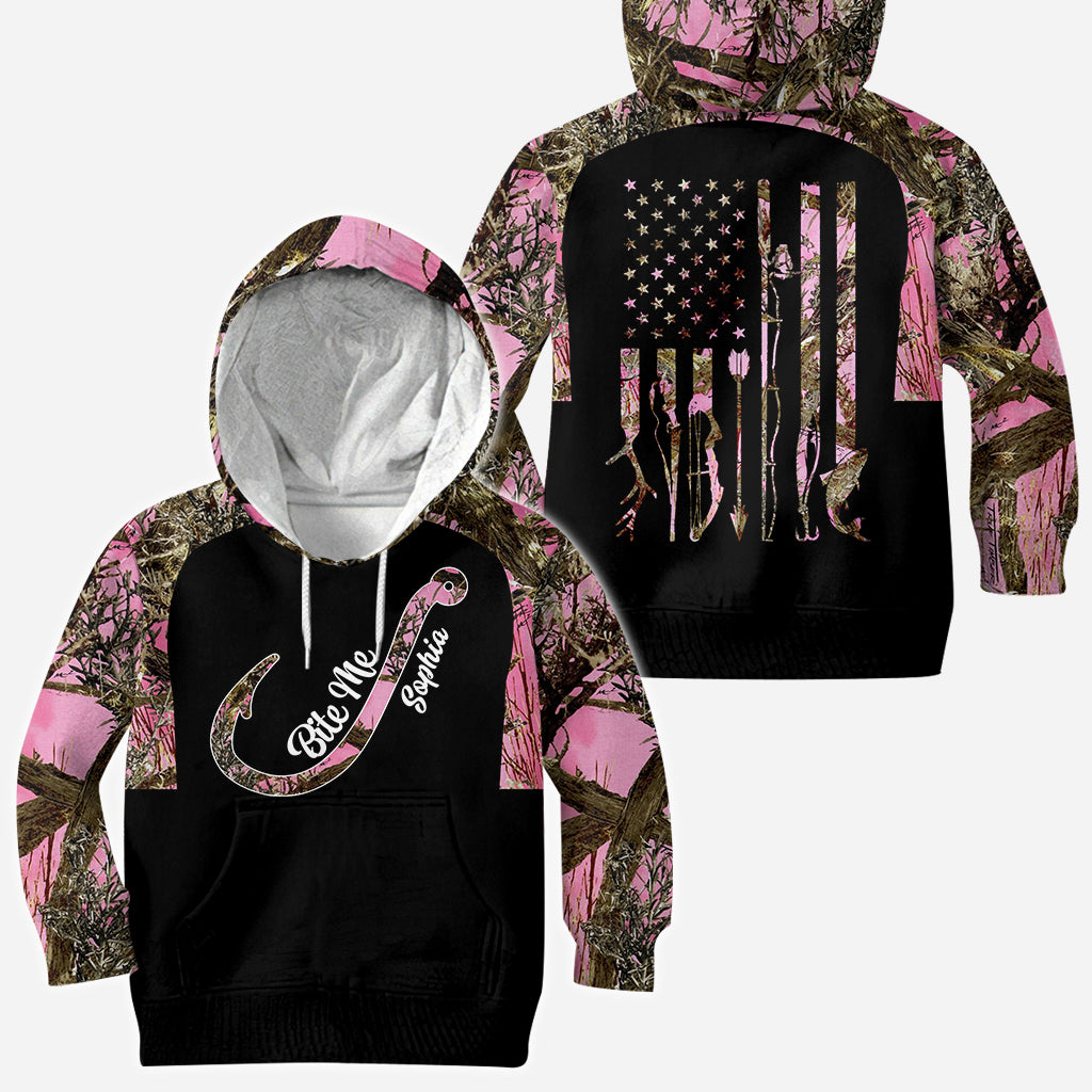 Fishing Girl - Personalized Fishing All Over Shirt