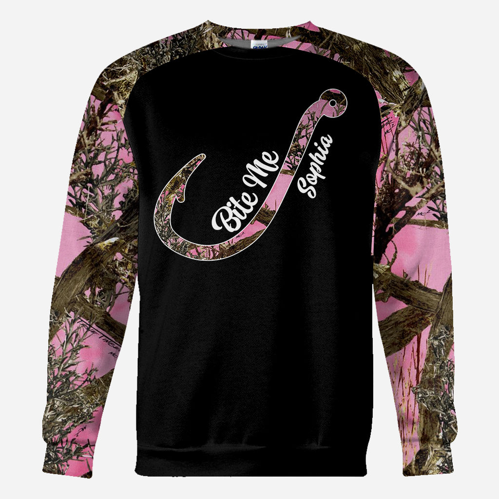 Fishing Girl - Personalized Fishing All Over Shirt