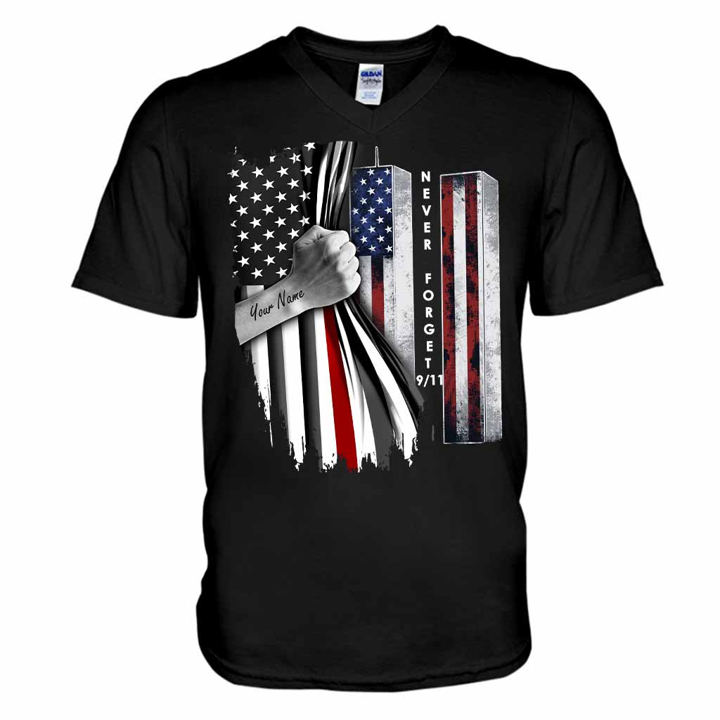 Never Forget - Firefighter Personalized T-shirt And Hoodie