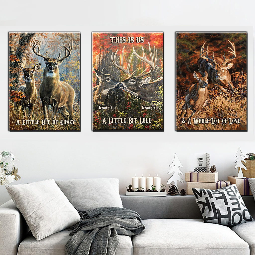 This Is Us - Personalized Hunting Poster & Canvas Set