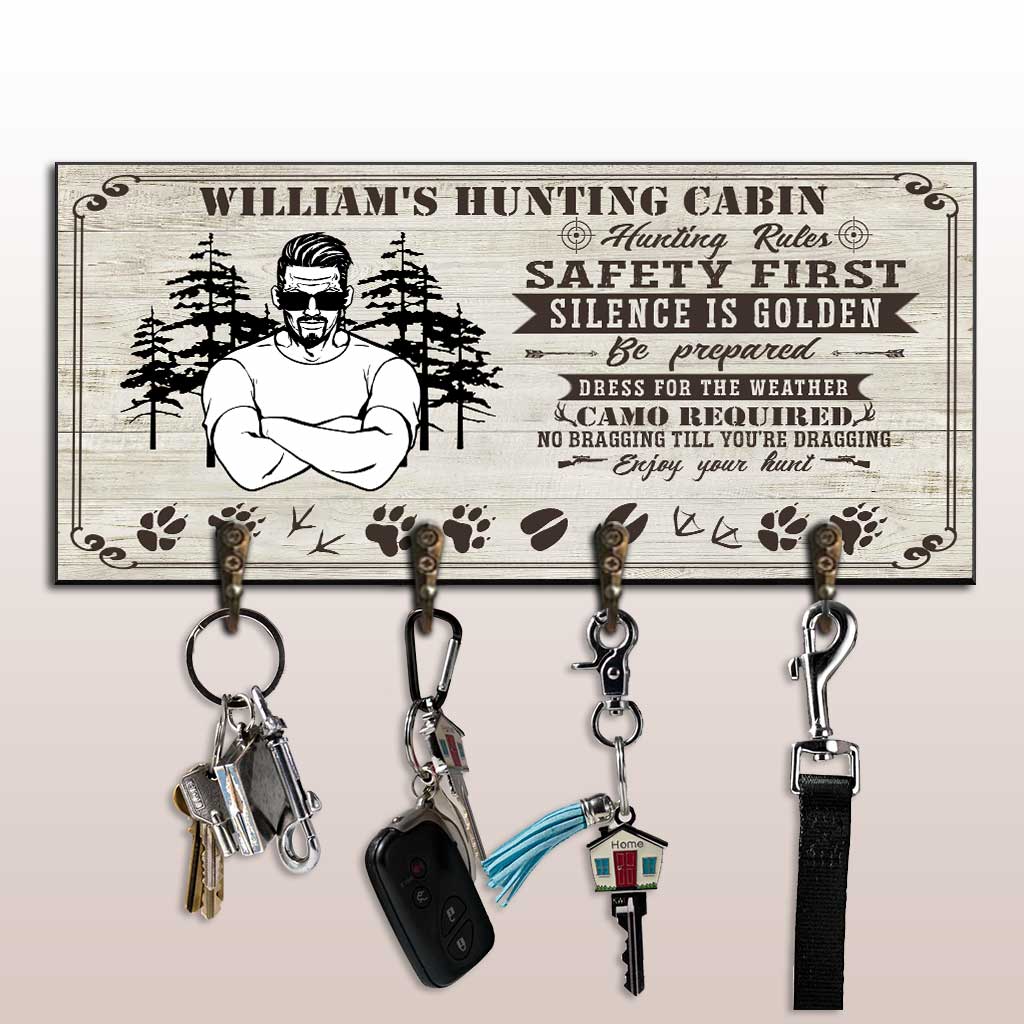 Hunting Rules - Personalized Hunting Key Rack