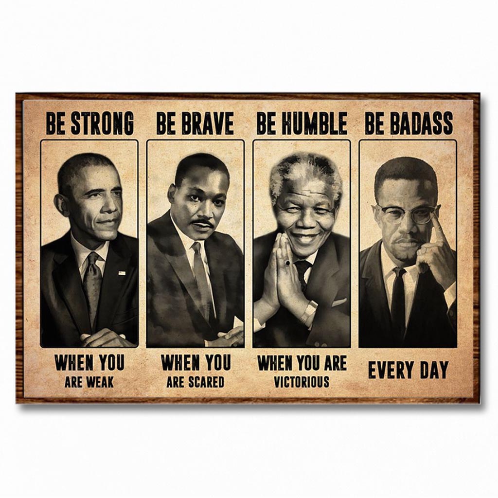 Be Strong - African American Poster 112021