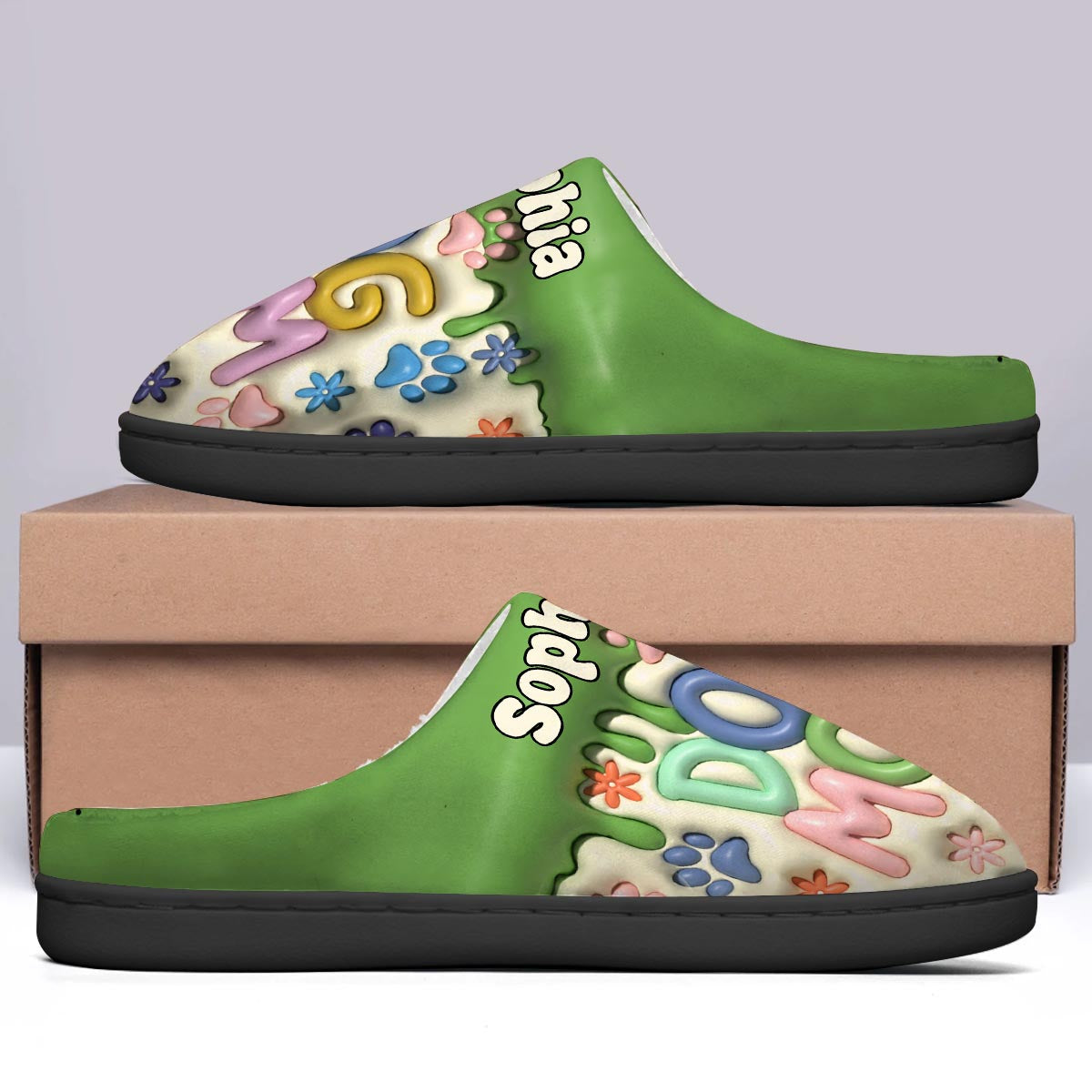 Pet Mom - Personalized Dog Slippers