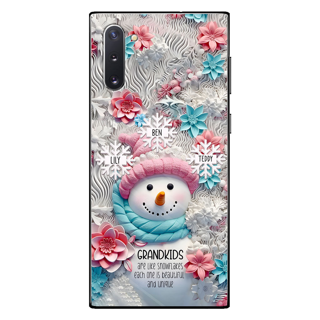 Grandkids Are Like Snowflakes - Gift for grandma - Personalized Phone Case
