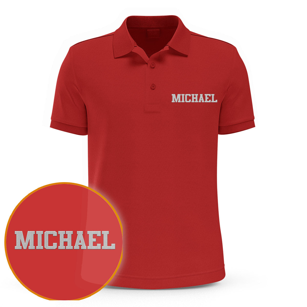 Custom Name - Personalized Uncle Embroidered Polo Shirt