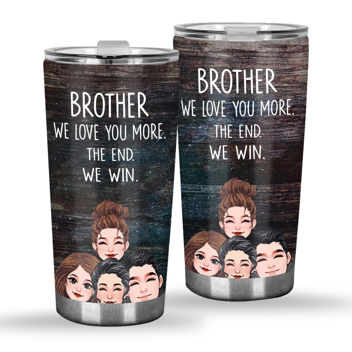 Dad I Love You More - Gift for dad, grandma, grandpa, mom, uncle, aunt - Personalized Tumbler