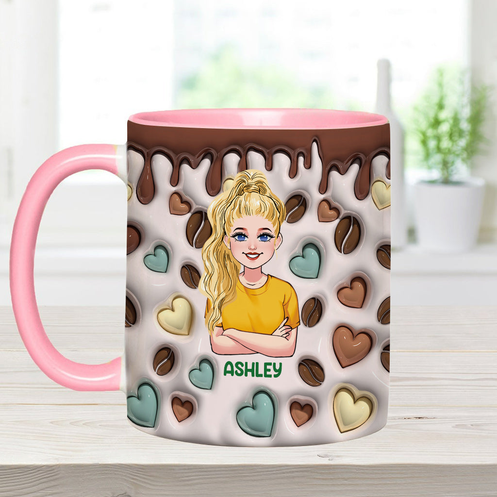 Caffeine Queen - Personalized Coffee Accent Mug