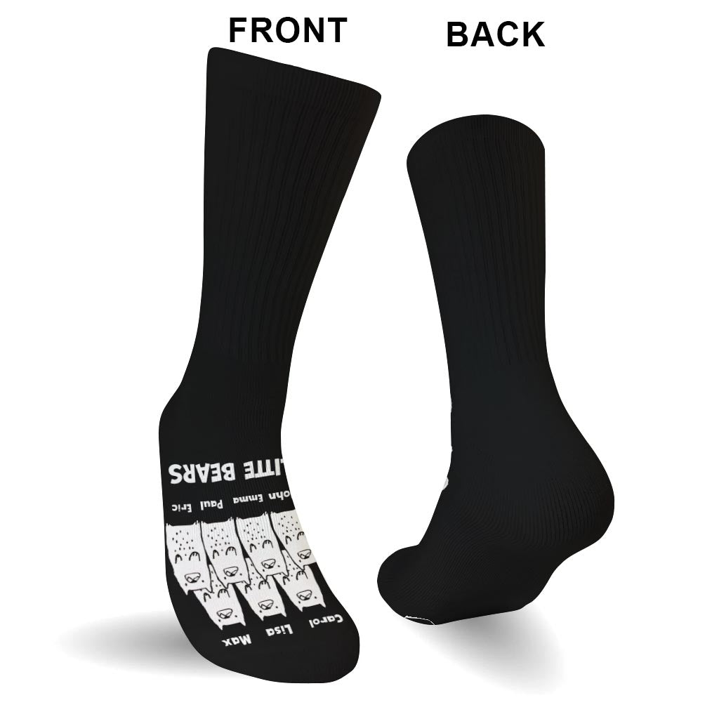 Me And My Little Bears - Gift for dad, grandma, grandpa, mom, uncle, aunt - Personalized Socks