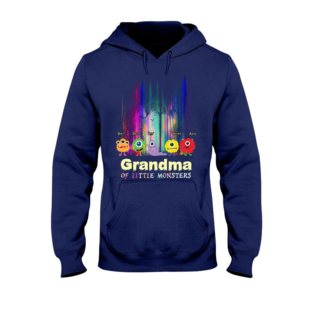 Grandma Of Little Monsters - Personalized Grandma T-shirt And Hoodie