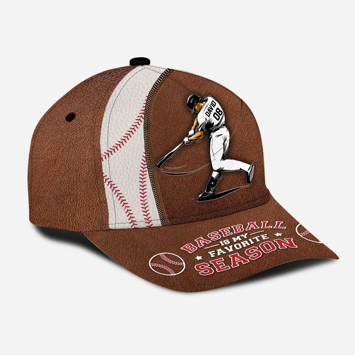 Baseball Is My Favorite Season - Personalized Baseball Classic Cap