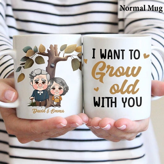 Grow Old Together - Personalized Couple Mug