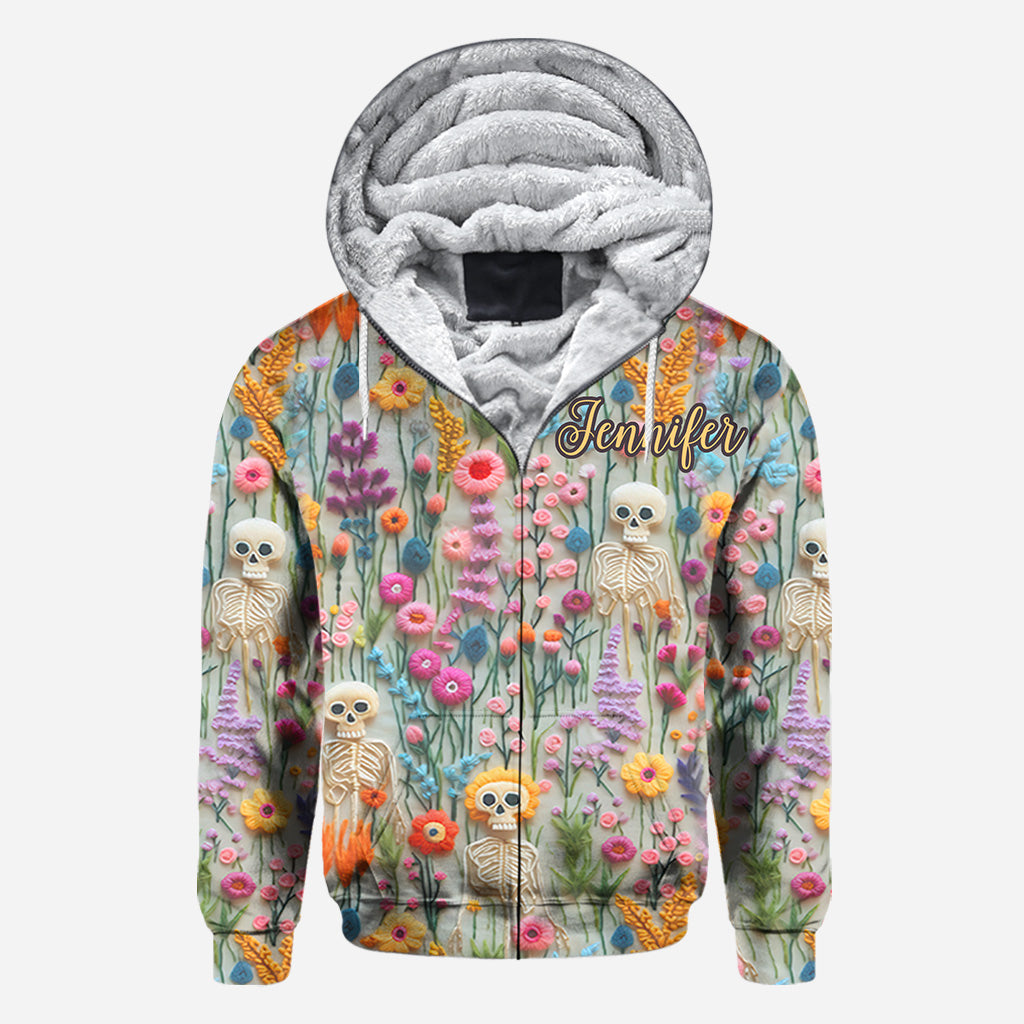 Floral Skeleton - Personalized Skull All Over Shirt