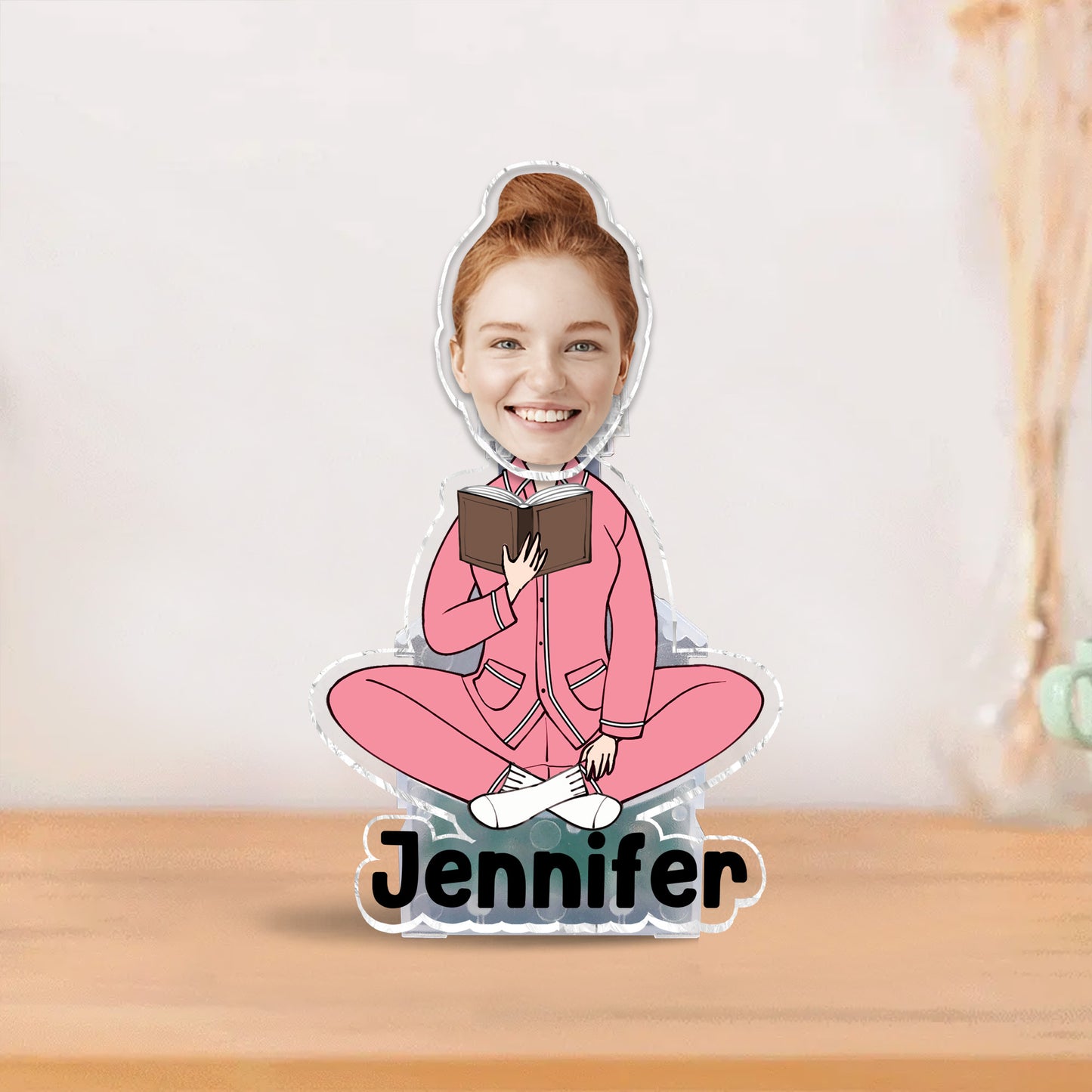 Just A Girl Who Loves Books - Personalized Book Custom Shaking Head