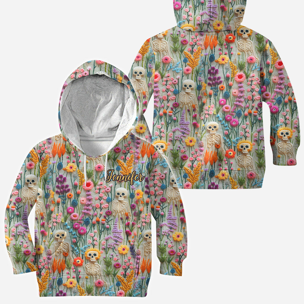 Floral Skeleton - Personalized Skull All Over Shirt