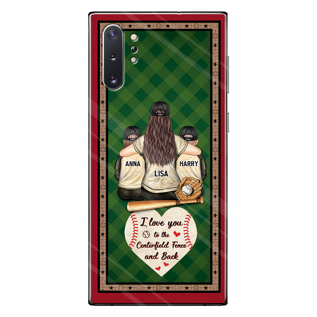 My Heart Is On That Field - Personalized Baseball Clear Phone Case