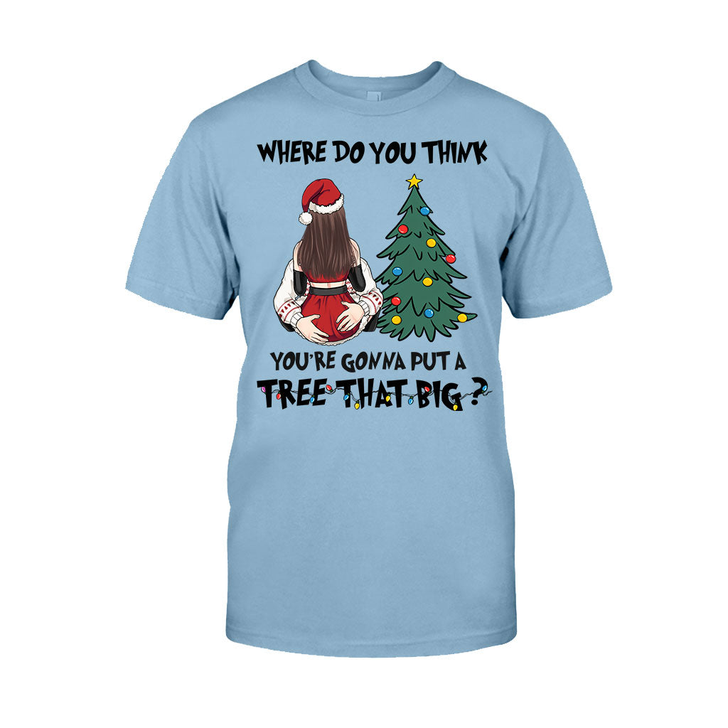 Bend Over I'll Show You Where To Put That Big Tree - Personalized Couple T-shirt And Hoodie