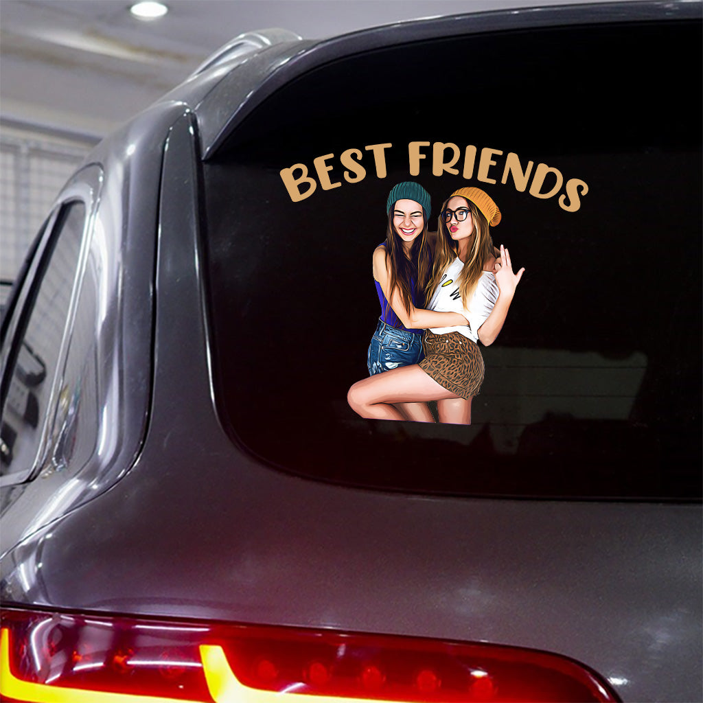 Best Friends - Personalized Bestie Decal Die Cut