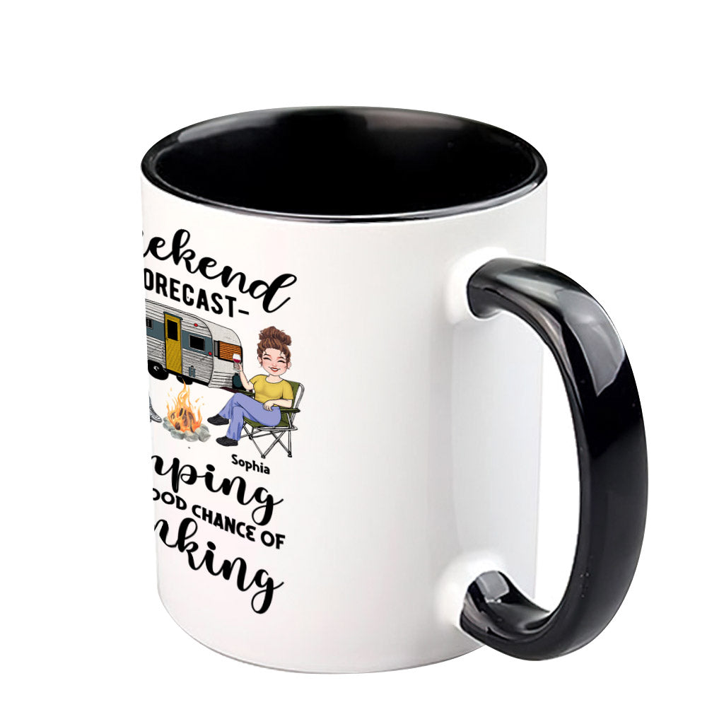Weekend Forecast - Personalized Camping Accent Mug