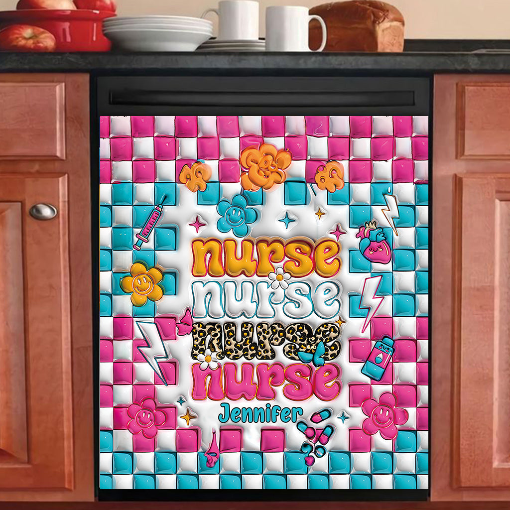 Nurse Life - Personalized Nurse Dishwasher Cover